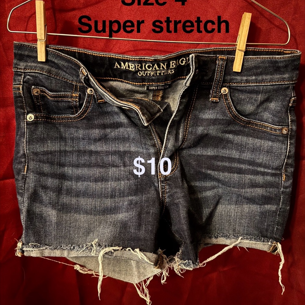 American Eagle Outfitters Women's Black Denim Shorts